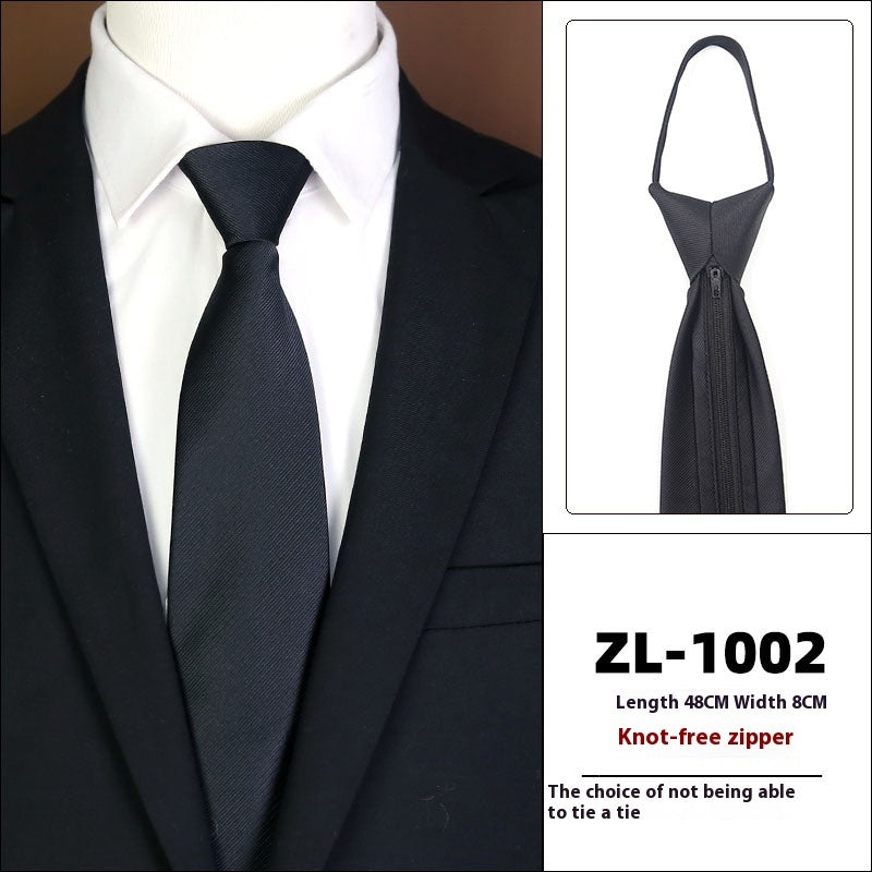 Men's Business Zipper Tie