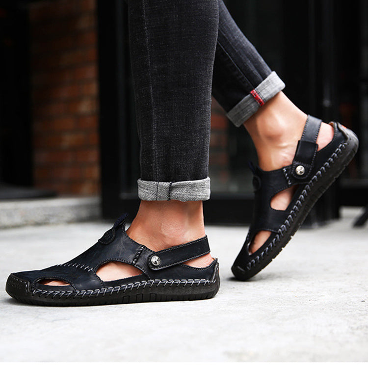 Men's Summer Closed-Toe Adjustable Sandals