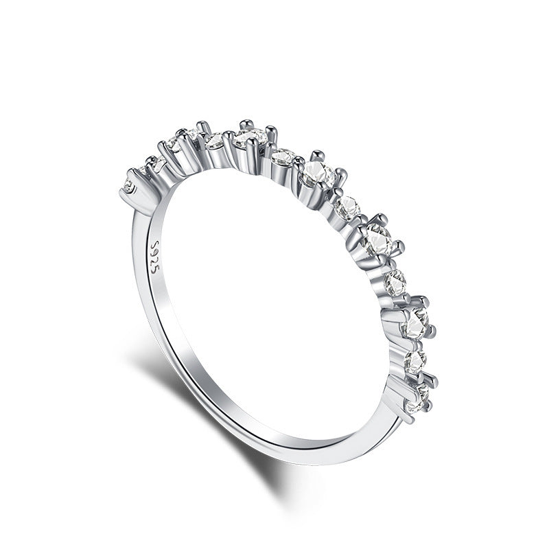 S925 Sterling Silver Diamond Ring