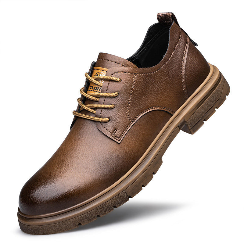 Cowhide Business Platform Men's Shoes