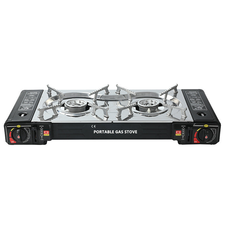 Portable Dual-Burner Camping Oven