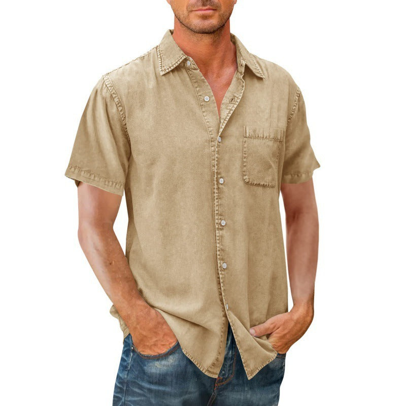 Men's Polo Solid Pocket Shirt