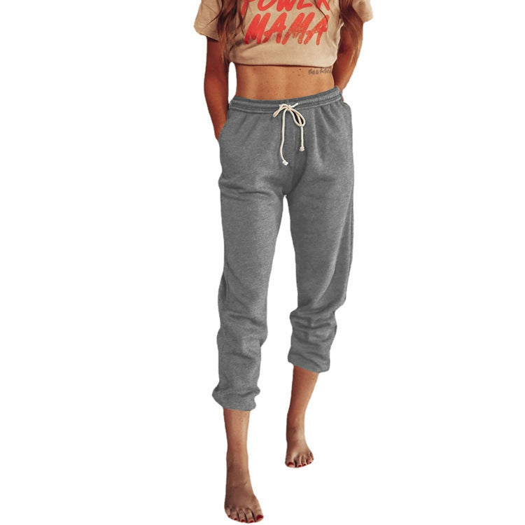 Women's Loose High Waist Cropped Leggings