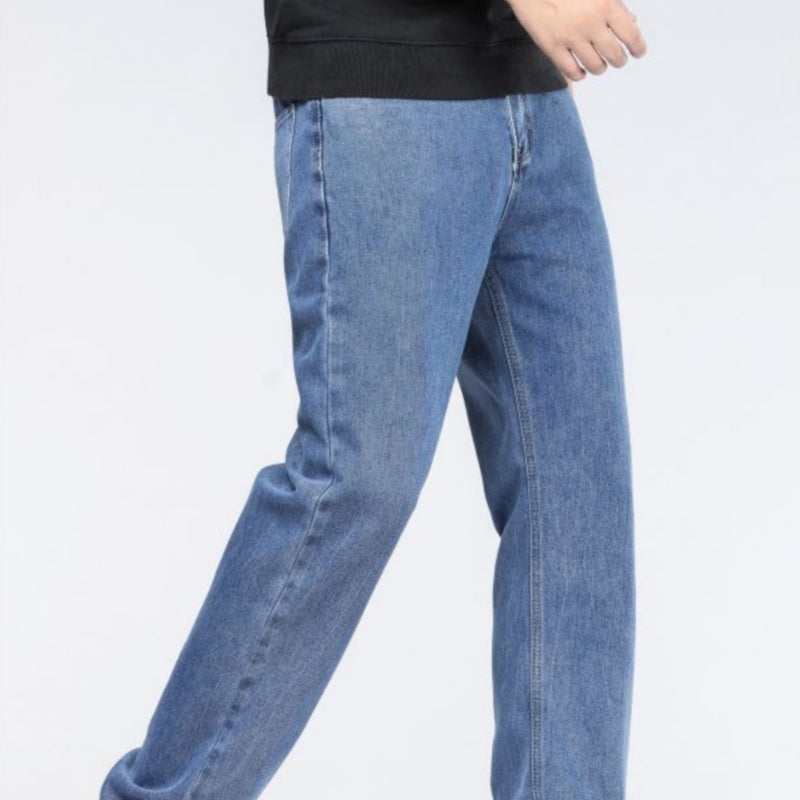 Men's Simple Extra Long Jeans