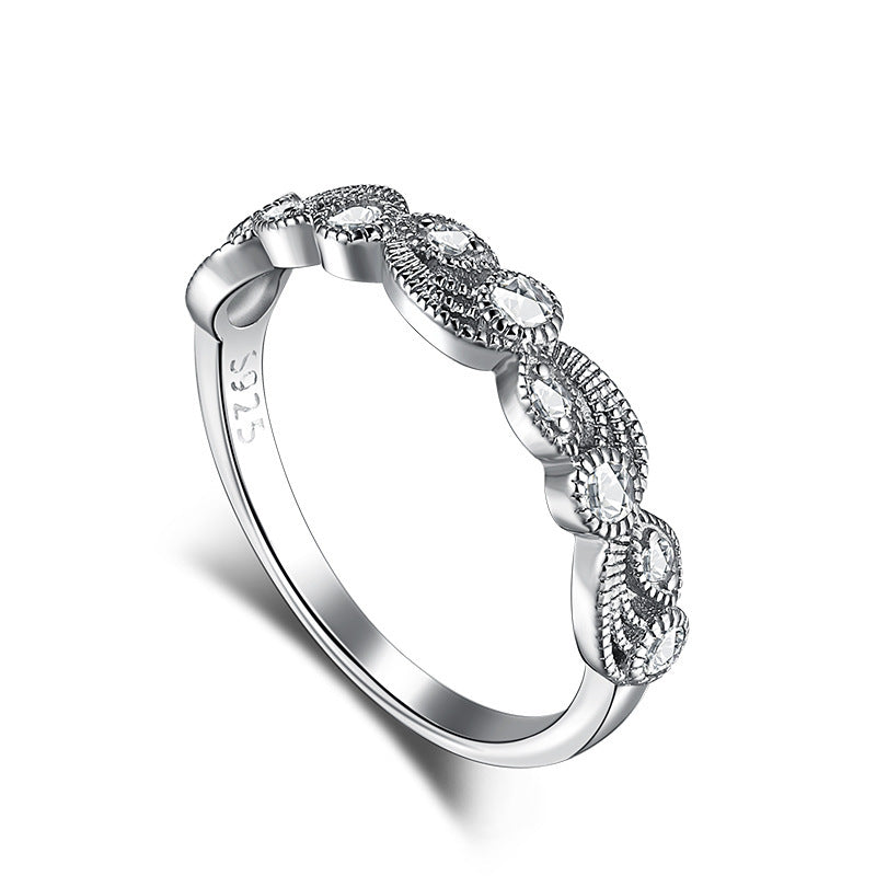 S925 Sterling Silver Diamond Ring