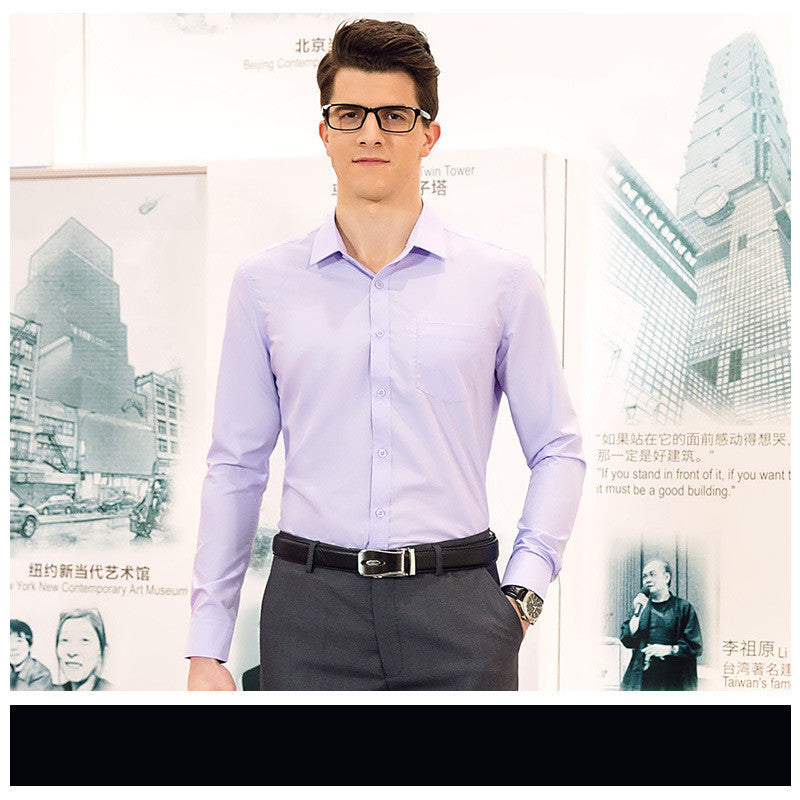 Plain Short Sleeve Business Shirt