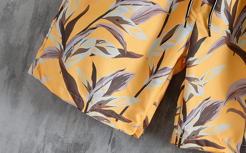 Beach Printed Men's Two-piece Suit