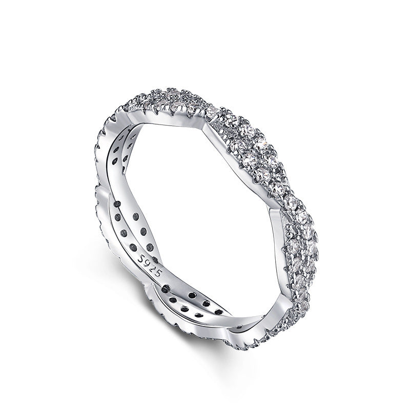 S925 Sterling Silver Diamond Ring