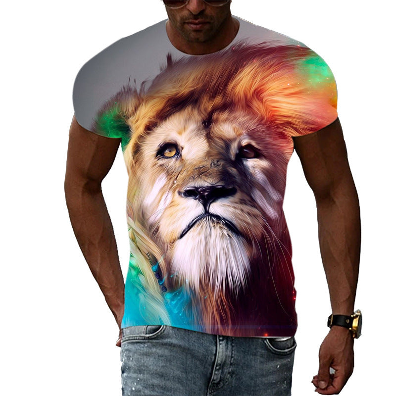 Men's Mesh Cartoon Anime T-shirt