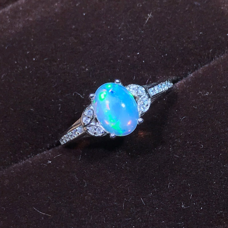S925 Ladies Fashion Opal Ring