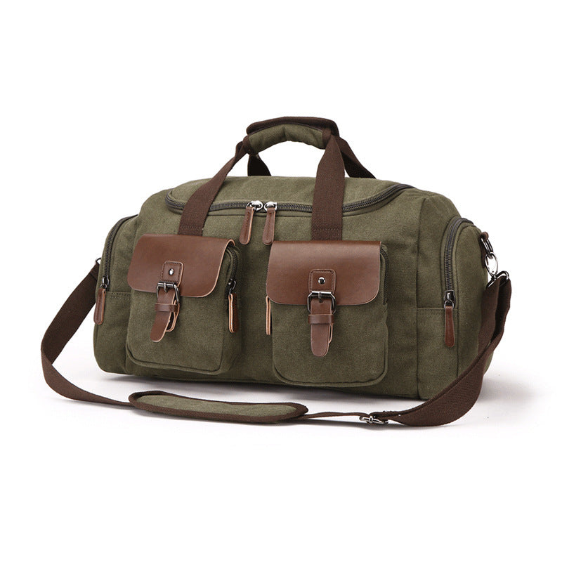 European American Style Canvas Travel Bag