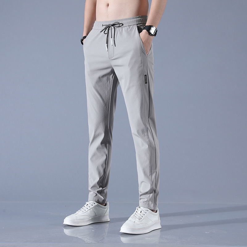 Men's Ice Silk Straight Pants