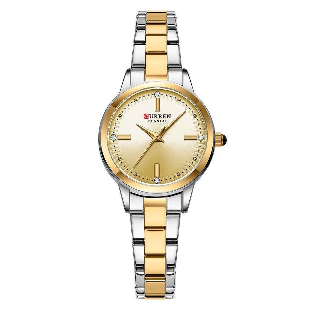 Quartz Rhinestone Steel Watch