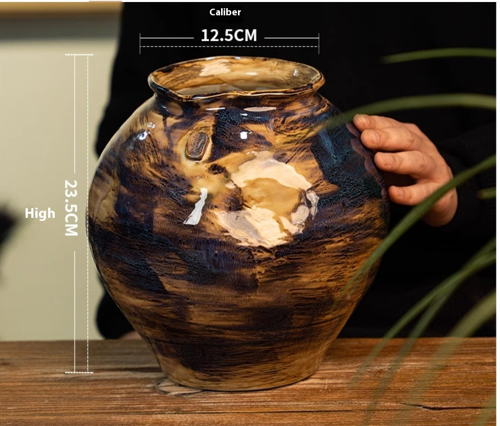 Handmade High-Temp Glazed Ceramic Vase