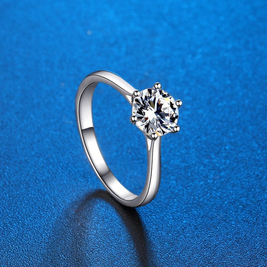 S925 Silver Women’s Moissanite Ring