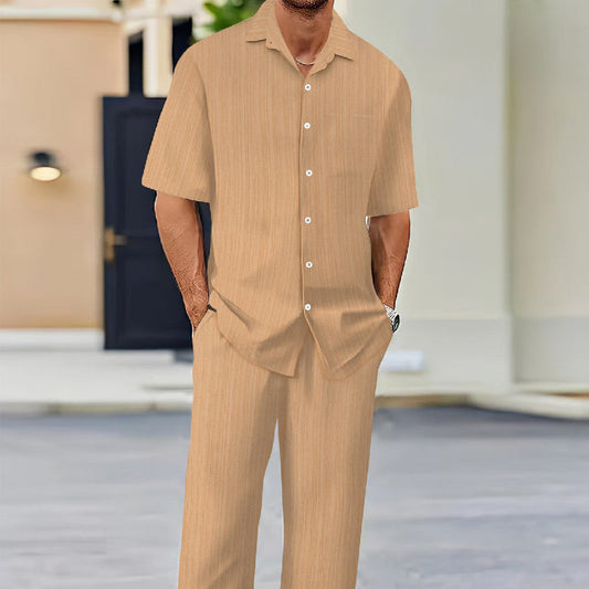 Men's Solid Color Fashion Set