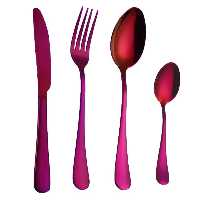 Luxury Black Gold Cutlery Set