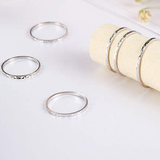 S925 Silver Simple Girl Ring