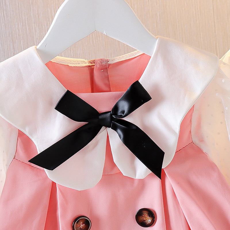 Girls' Spring-Autumn Western Dress