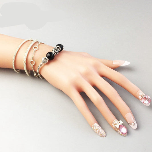 S925 Silver Niche Beaded Bracelet