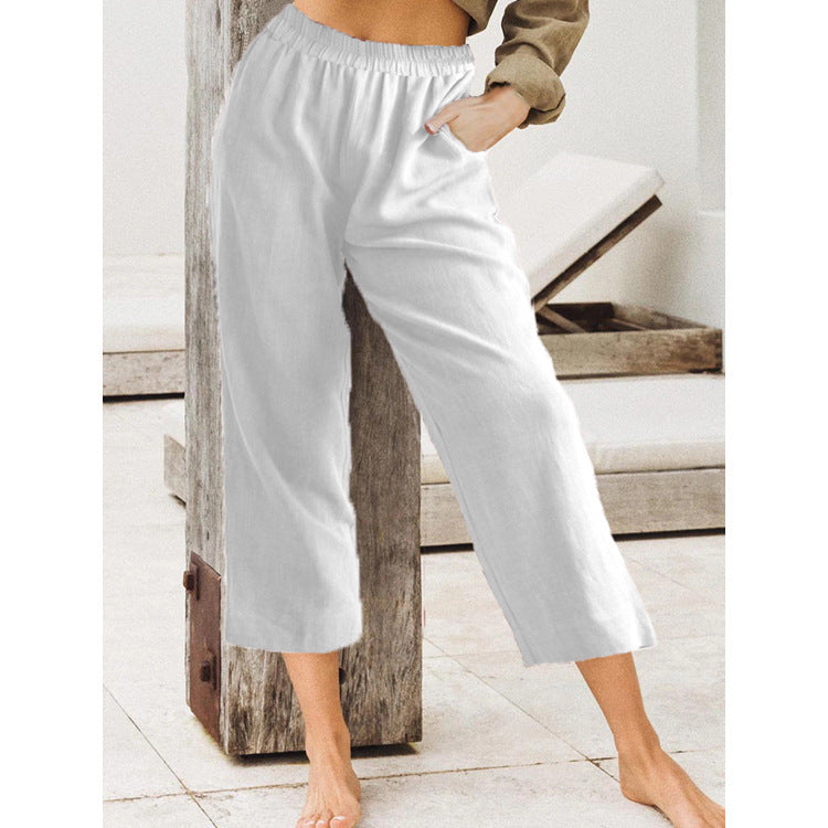 Women's Elegant Cropped Trousers