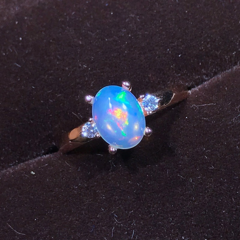 S925 Ladies Fashion Opal Ring