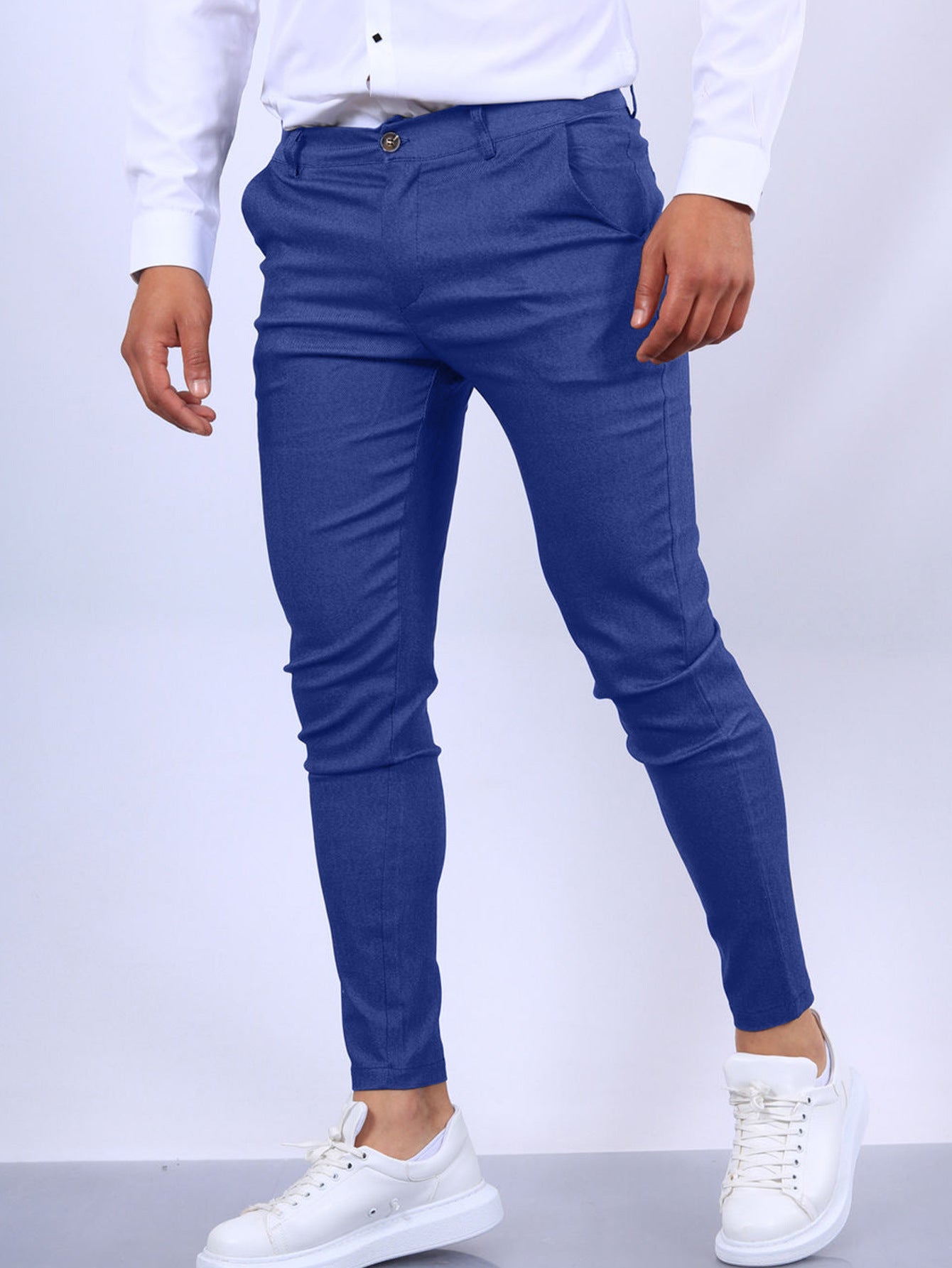 Men’s Slim Button Office Pants