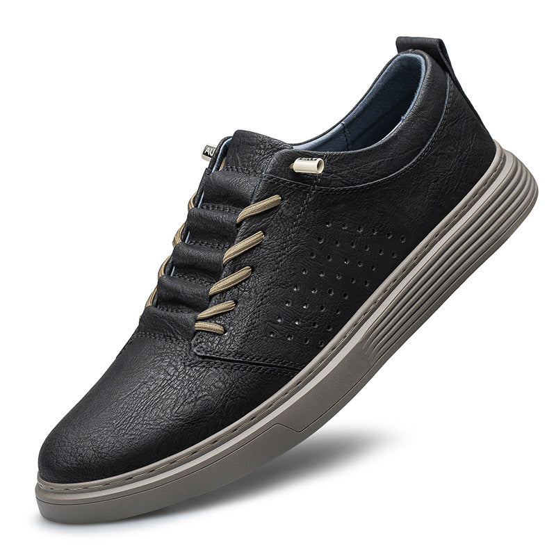 Breathable Cowhide Casual Shoes