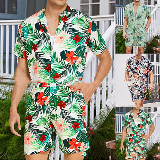 Loose Digital Beach Shorts Men