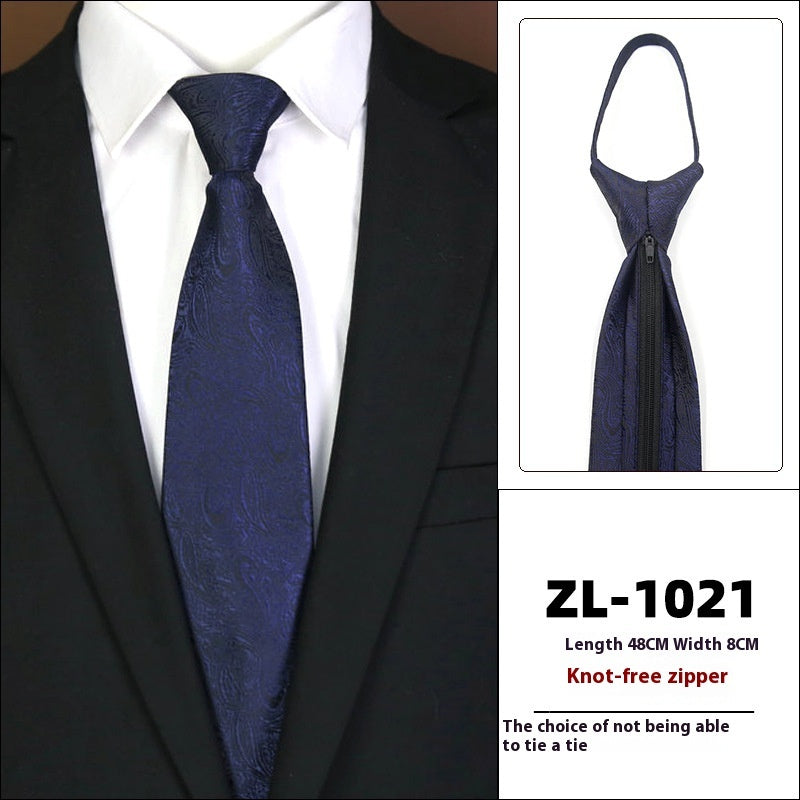 Men's Business Zipper Tie