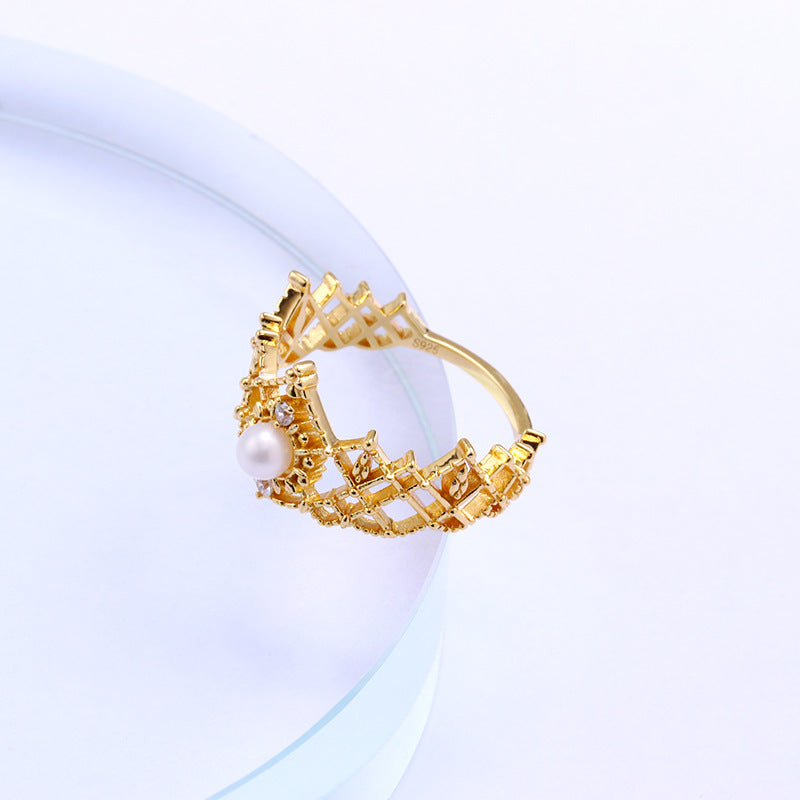 S925 Silver Women’s Freshwater Pearl Ring