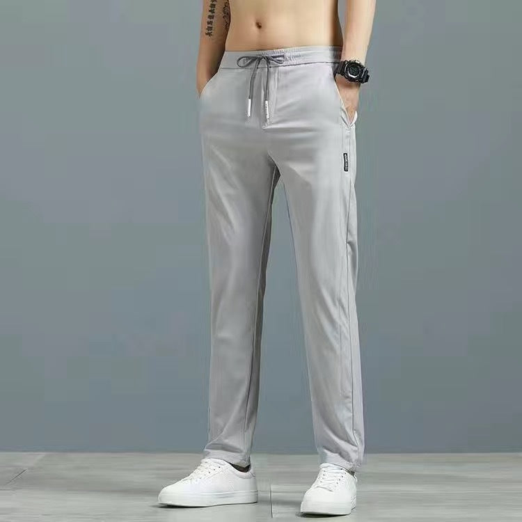 Men's Ice Silk Straight Pants