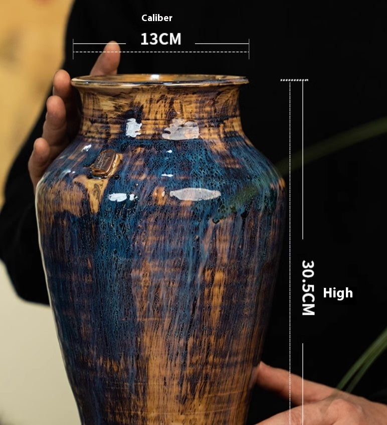 Handmade High-Temp Glazed Ceramic Vase