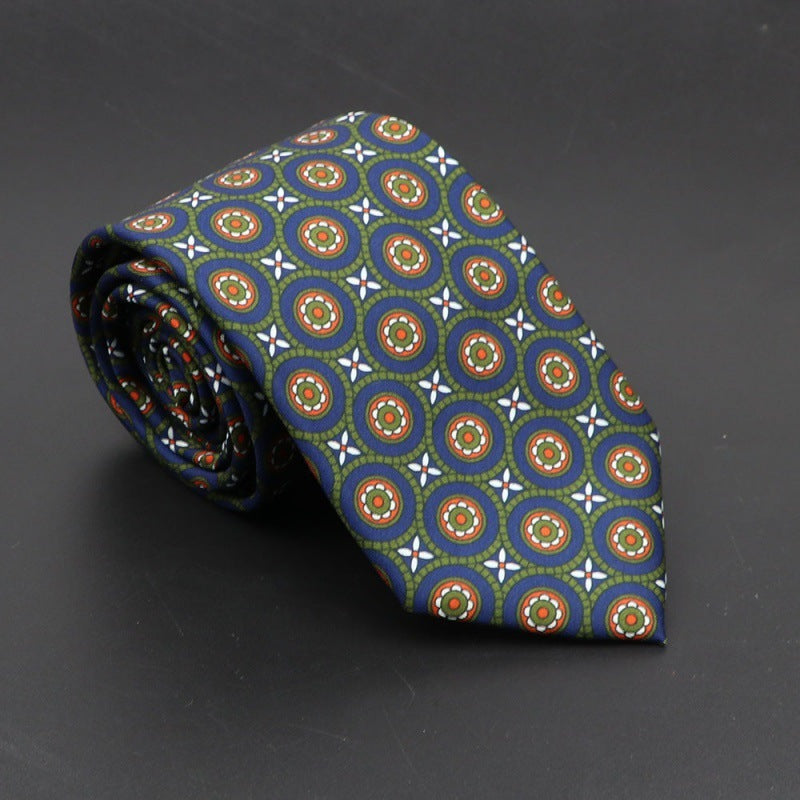 Super Soft Bohemian Silk Tie Men’s Fashion 75mm Necktie