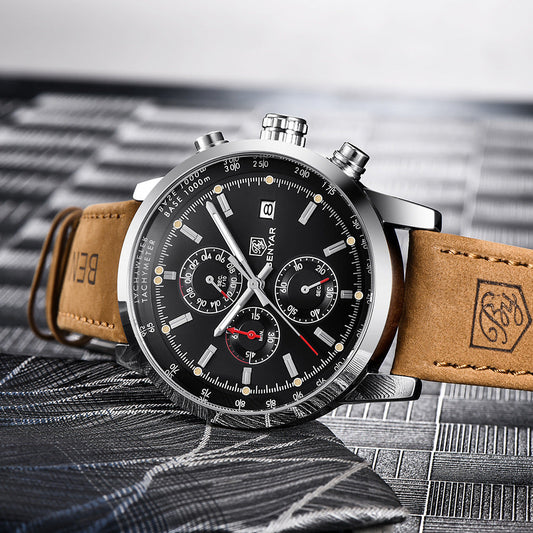 Men’s Luxury Quartz Leather Business Watch