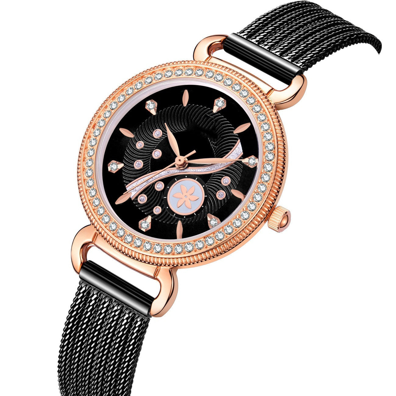 Diamond Steel Mesh Watch