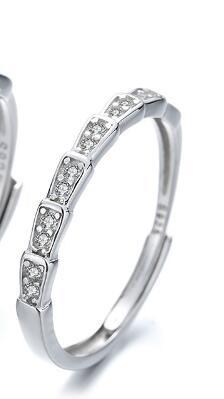 Bamboo Love S925 Couple Ring