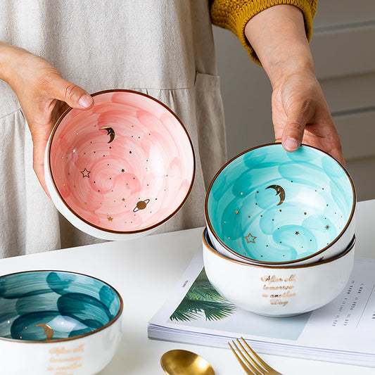 Ceramic Cute Breakfast Salad Bowl