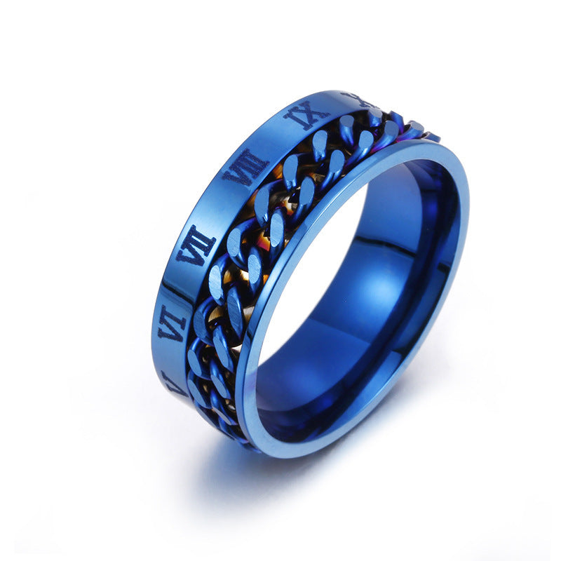 Roman Titanium Steel Ring