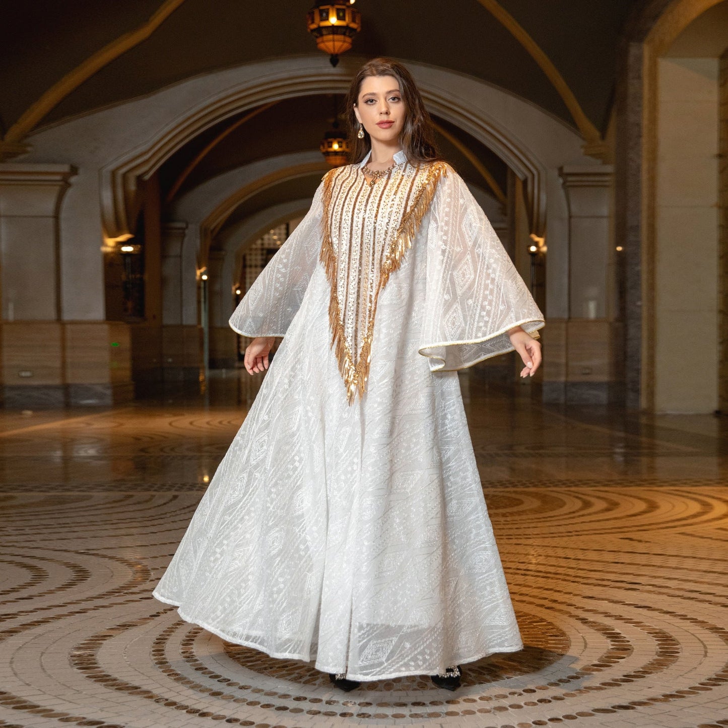 Dubai Embroidered Evening Dress