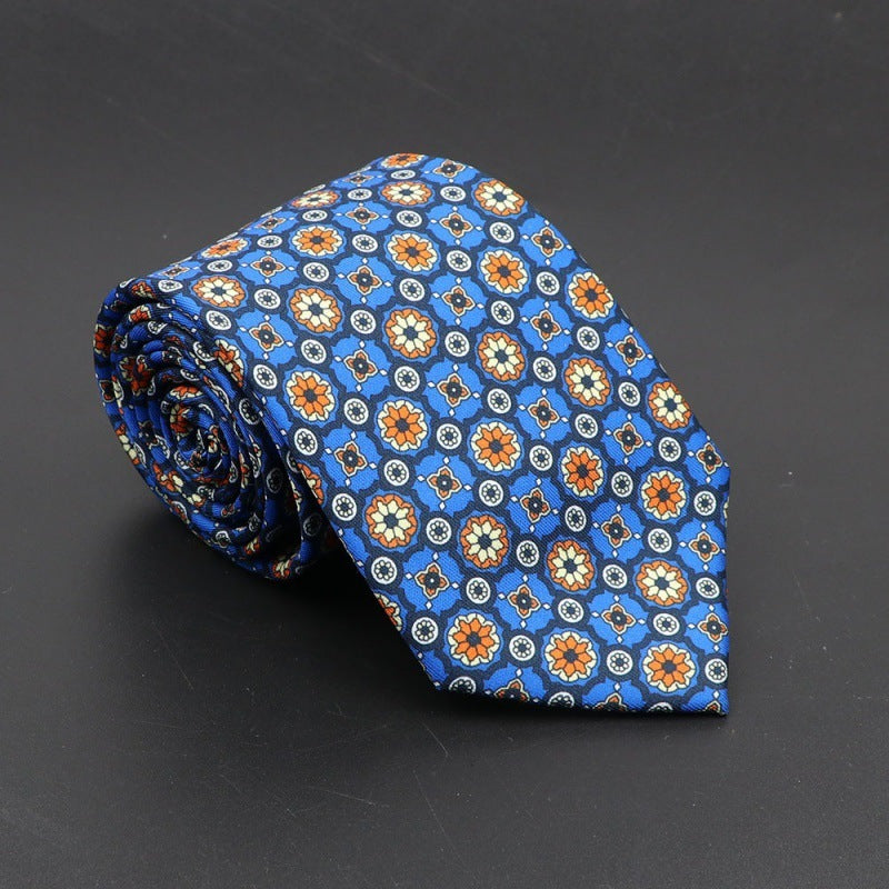 Super Soft Bohemian Silk Tie Men’s Fashion 75mm Necktie