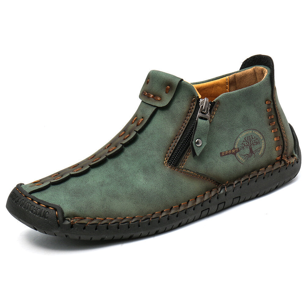 Men’s Zipper Ankle Hiking Boots