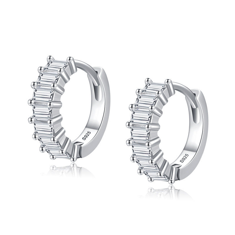 S925 Silver Zircon Earrings