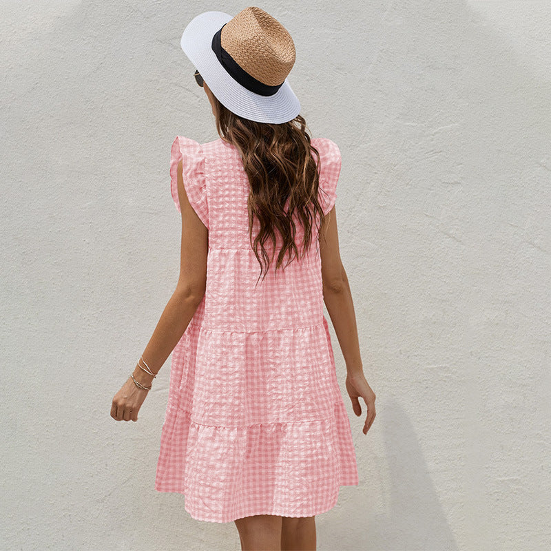 Sleeveless Patterned Dress