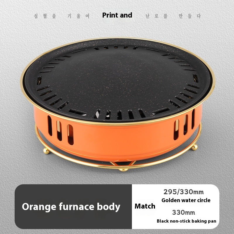Commercial Round Carbon Barbecue Oven