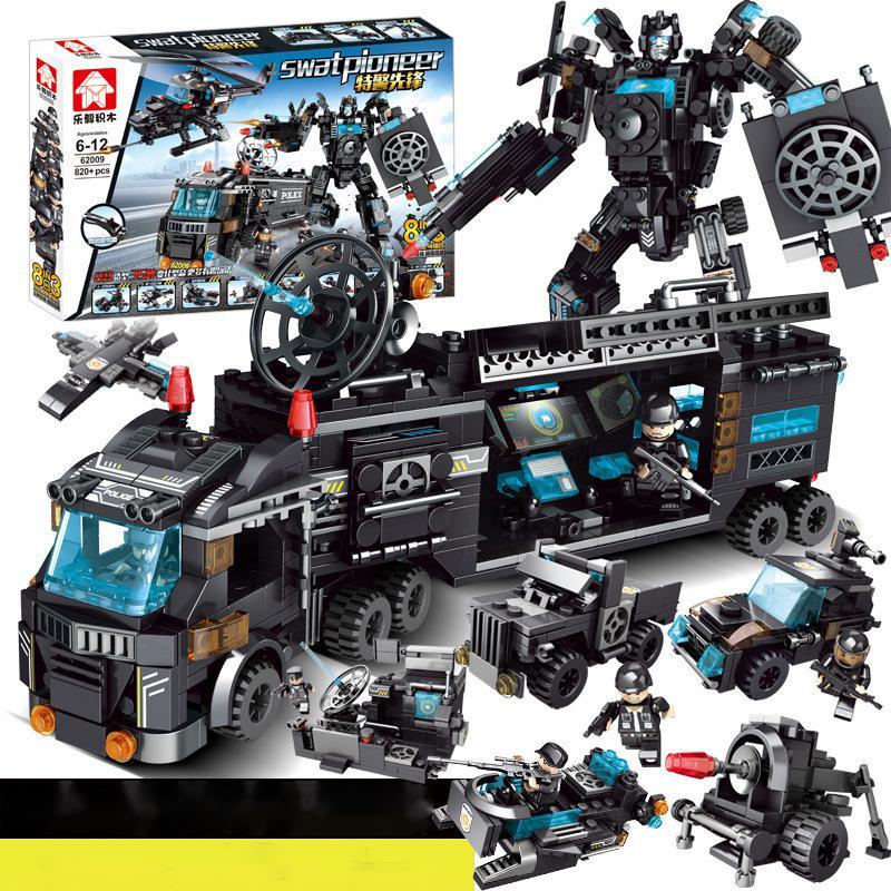 Military SWAT Building Block Puzzle