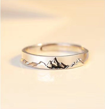 Fashion Platinum-Plated Couple Rings