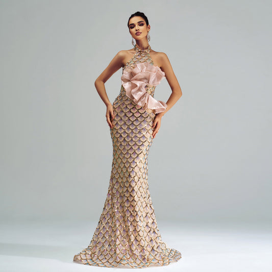 Sequined Mermaid Gown