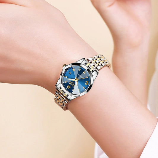 LIGE Couple Waterproof Quartz Watch