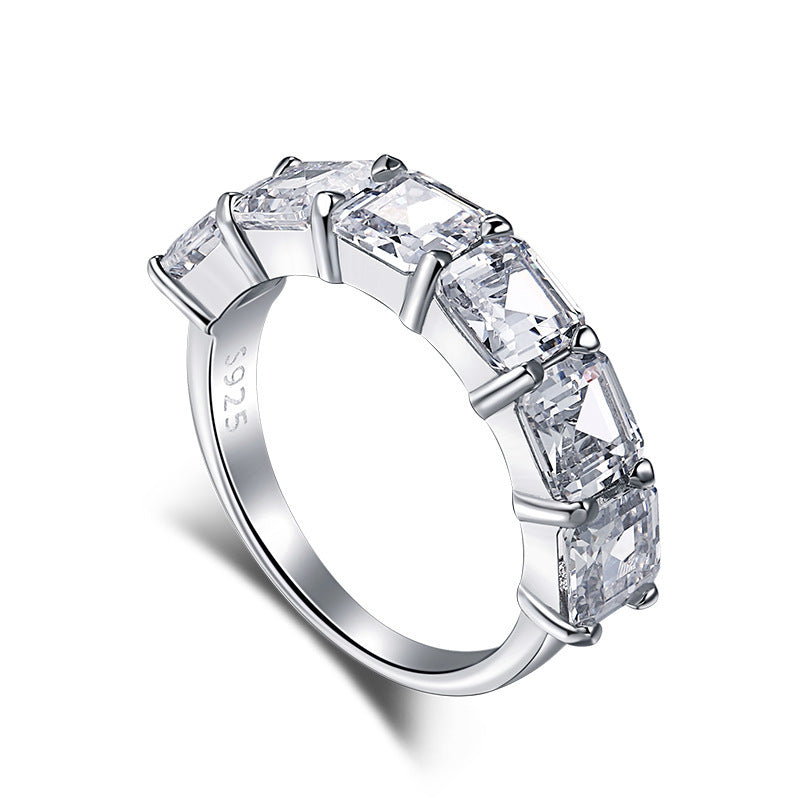 S925 Sterling Silver Diamond Ring